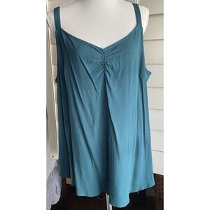 Torrid Plus Size Sophie Chiffon Swing Cami V-Neck Adjustable Straps Sz 1‎  14/16